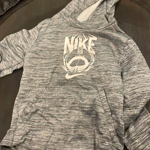 Nike grey and white hoodie for kids